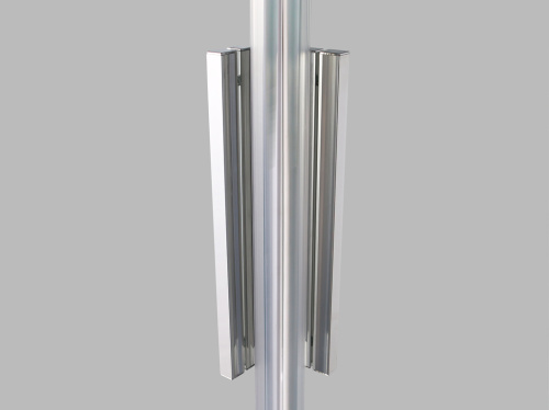 Душевой уголок Grossman Fly GR-8010Fl 80х100 стекло прозрачное профиль хром глянцевый без поддона - фото 5